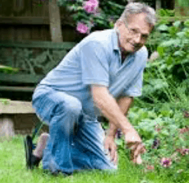 active senior gardening itbandz wearing itbandz knee brace